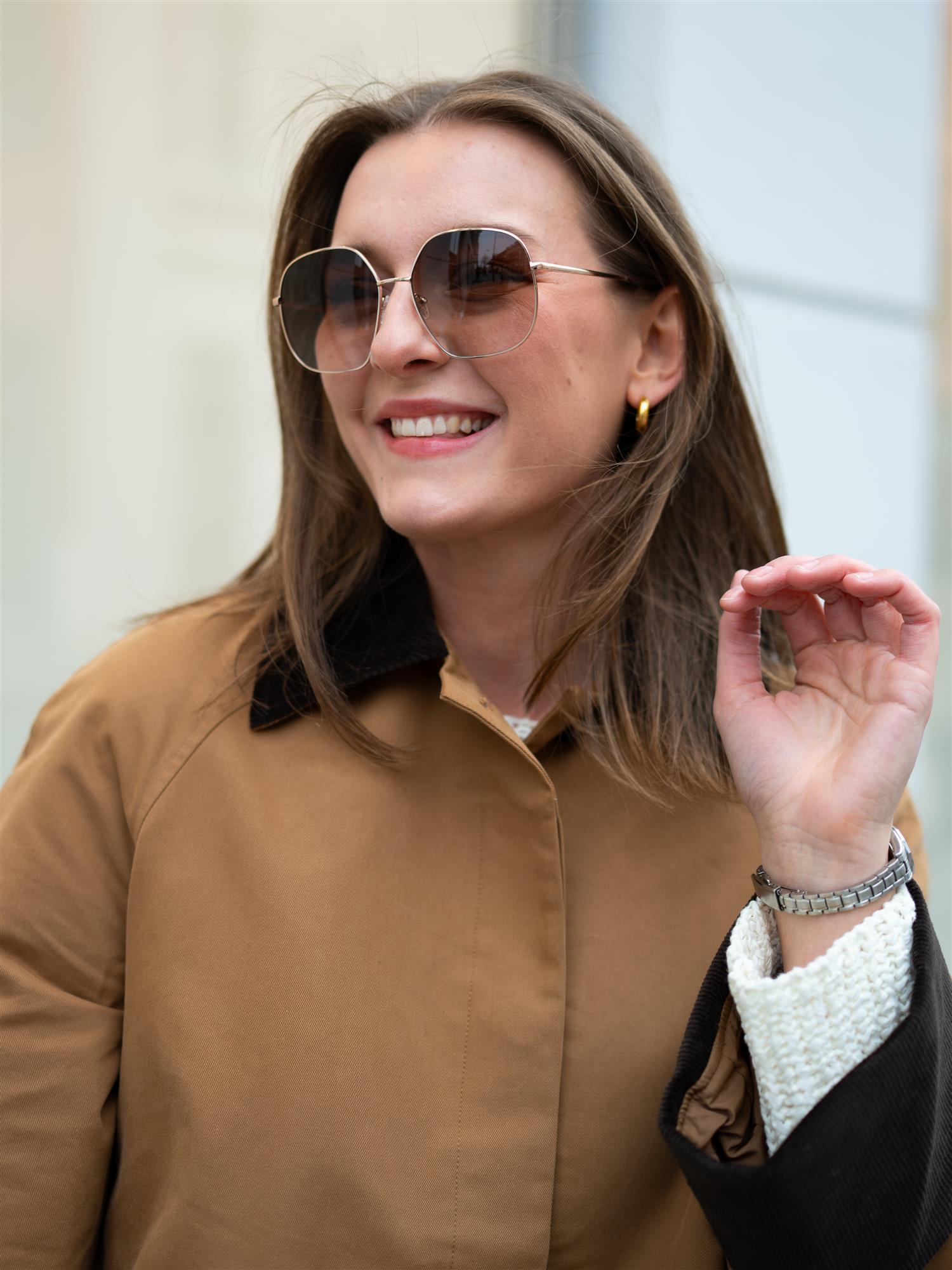 Glas Cornelia Gold Blush Sunglasses