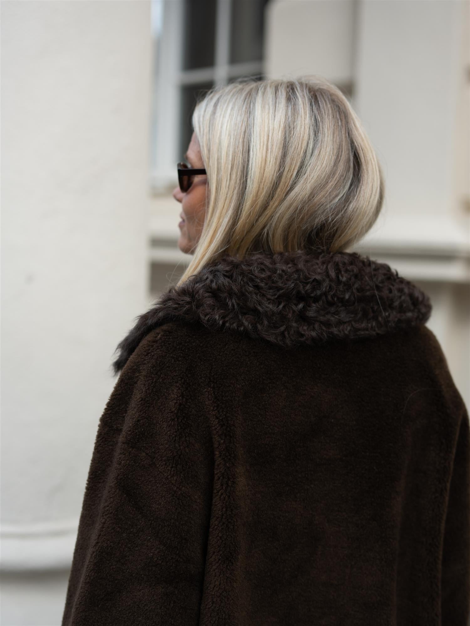 Elda Lamb Fur Coat Espresso
