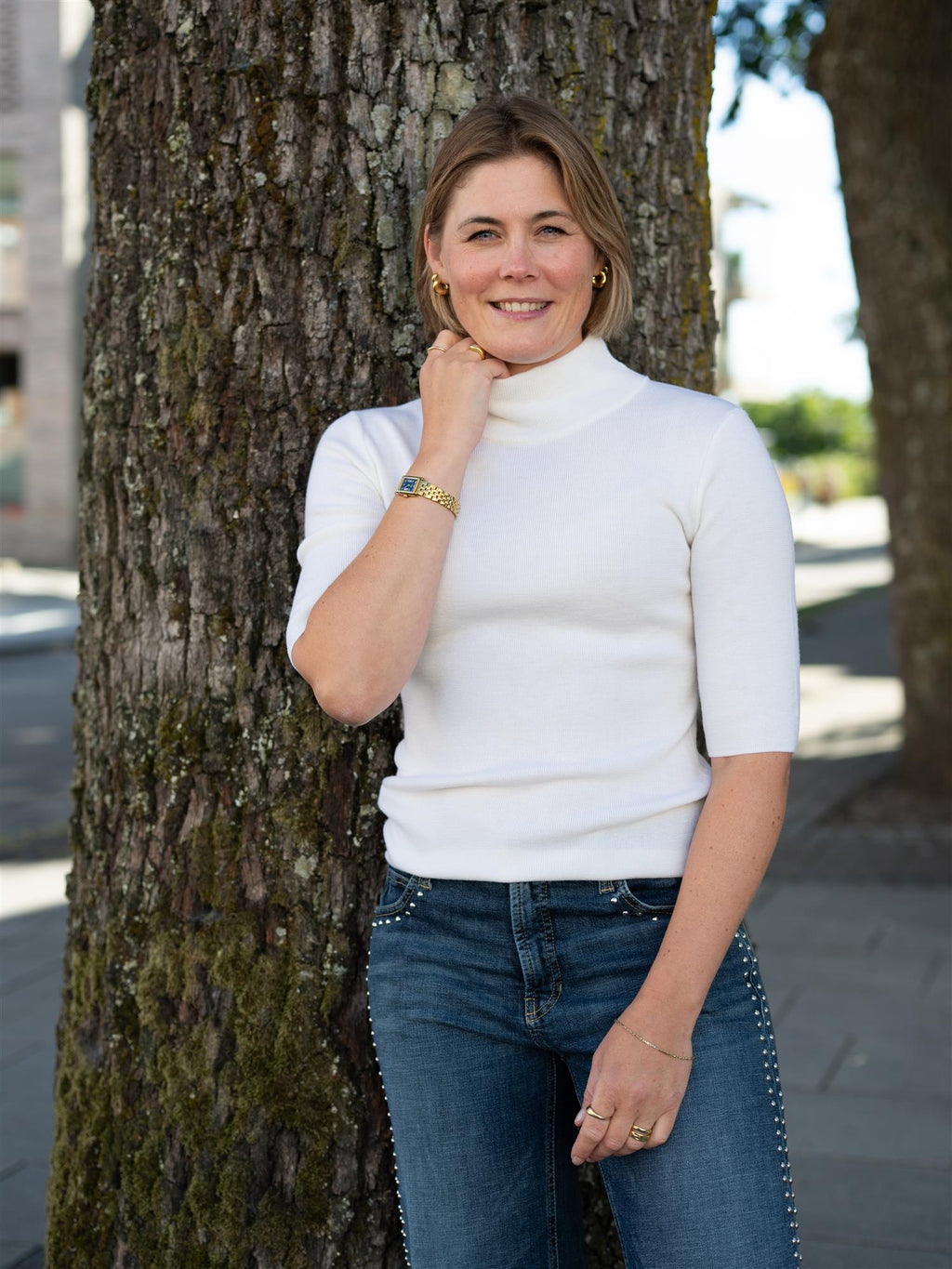 Ella&il Melly Merino Tee White