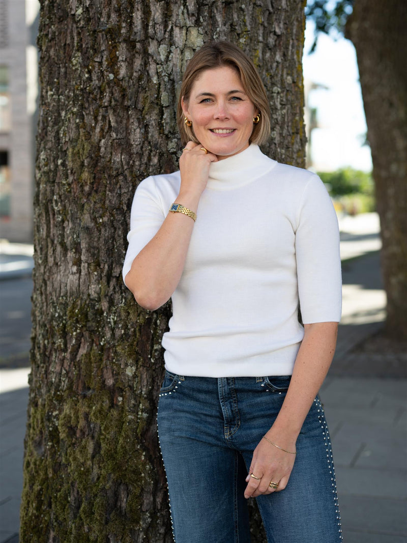 Ella&il Melly Merino Tee White