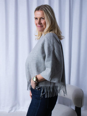 Christian Aks Keyla Lambswool Jacket Lt. Grey Mel