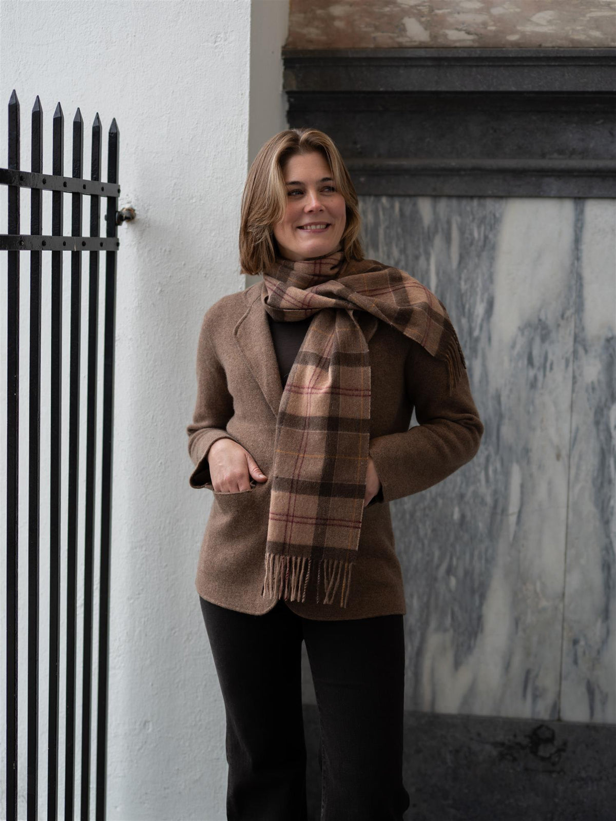 Barbour Scarf Muted Tartan