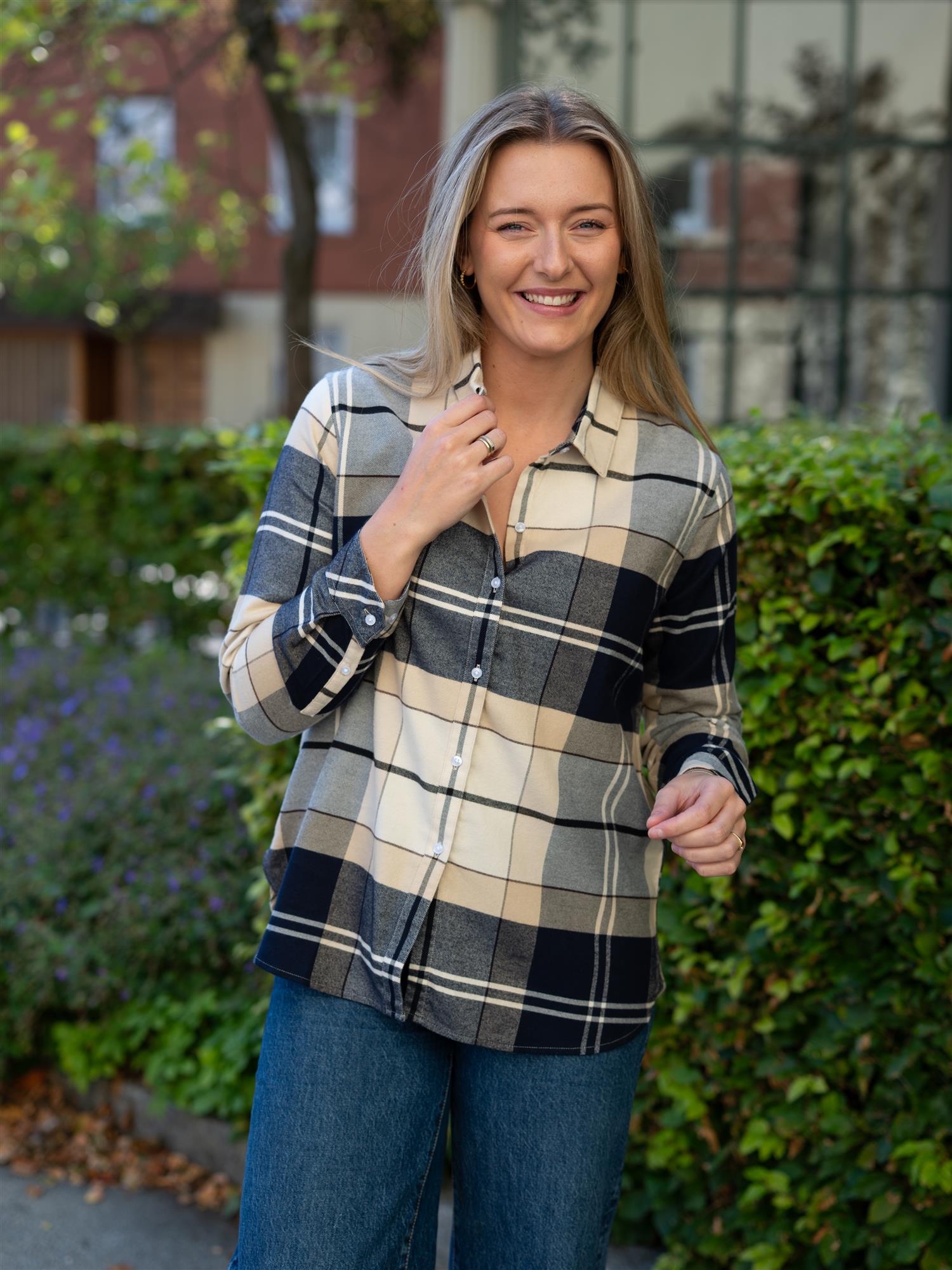 Anna Shirt Light Birchwood Tartan