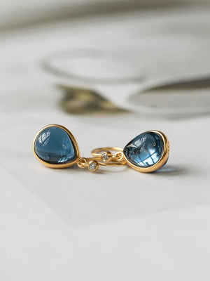 Julie Sandlau Paloma Earrings Sapphire Blue