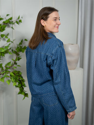 Camilla Pihl Marley Shirt Mid Blue Dot