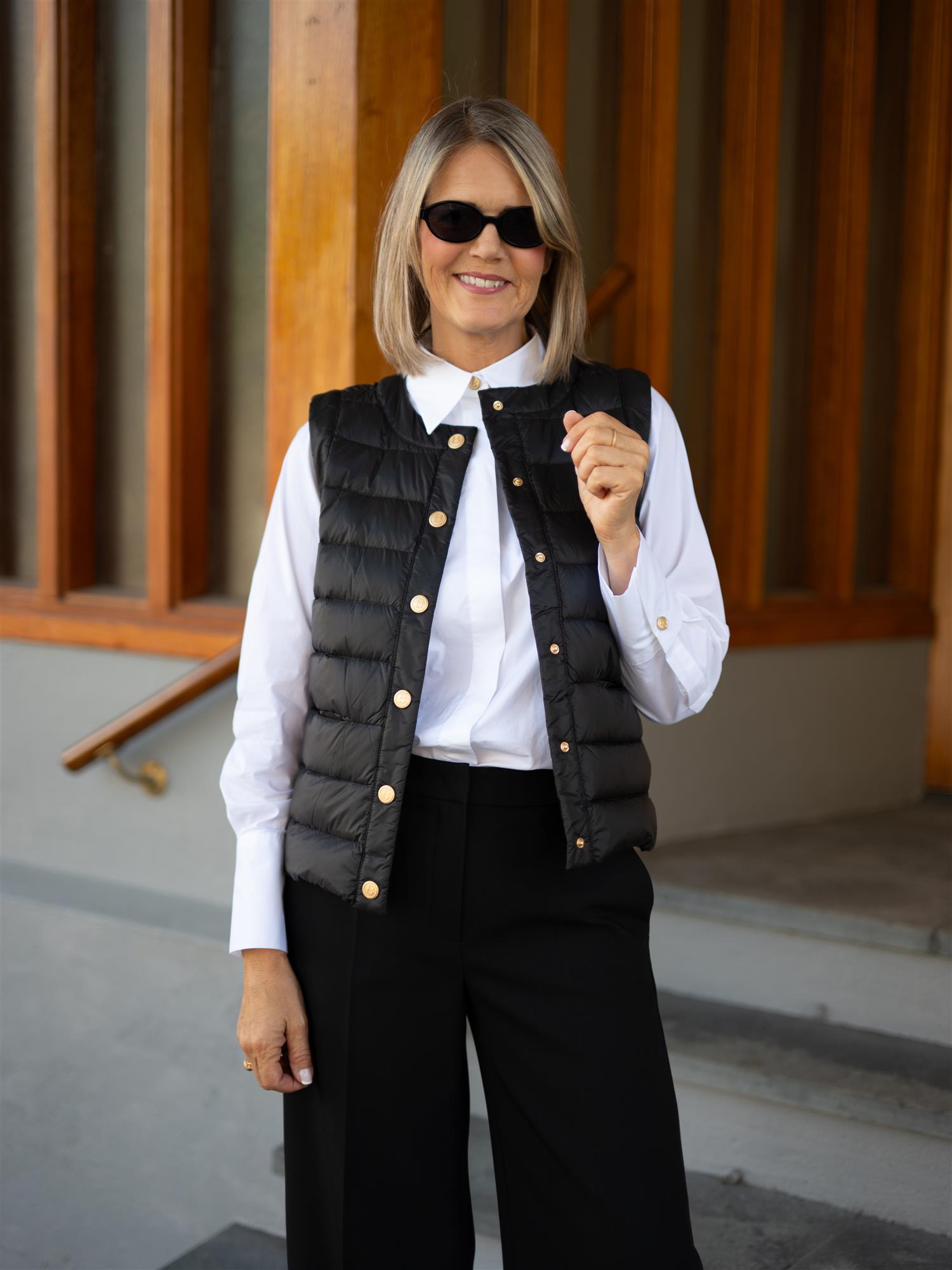 Ina Down Vest Black