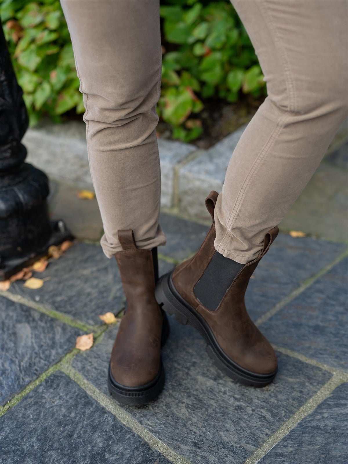 Cambio Piper Cropped Stone Grey