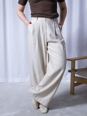 Camilla Pihl Ava Trouser Light Sand Mel