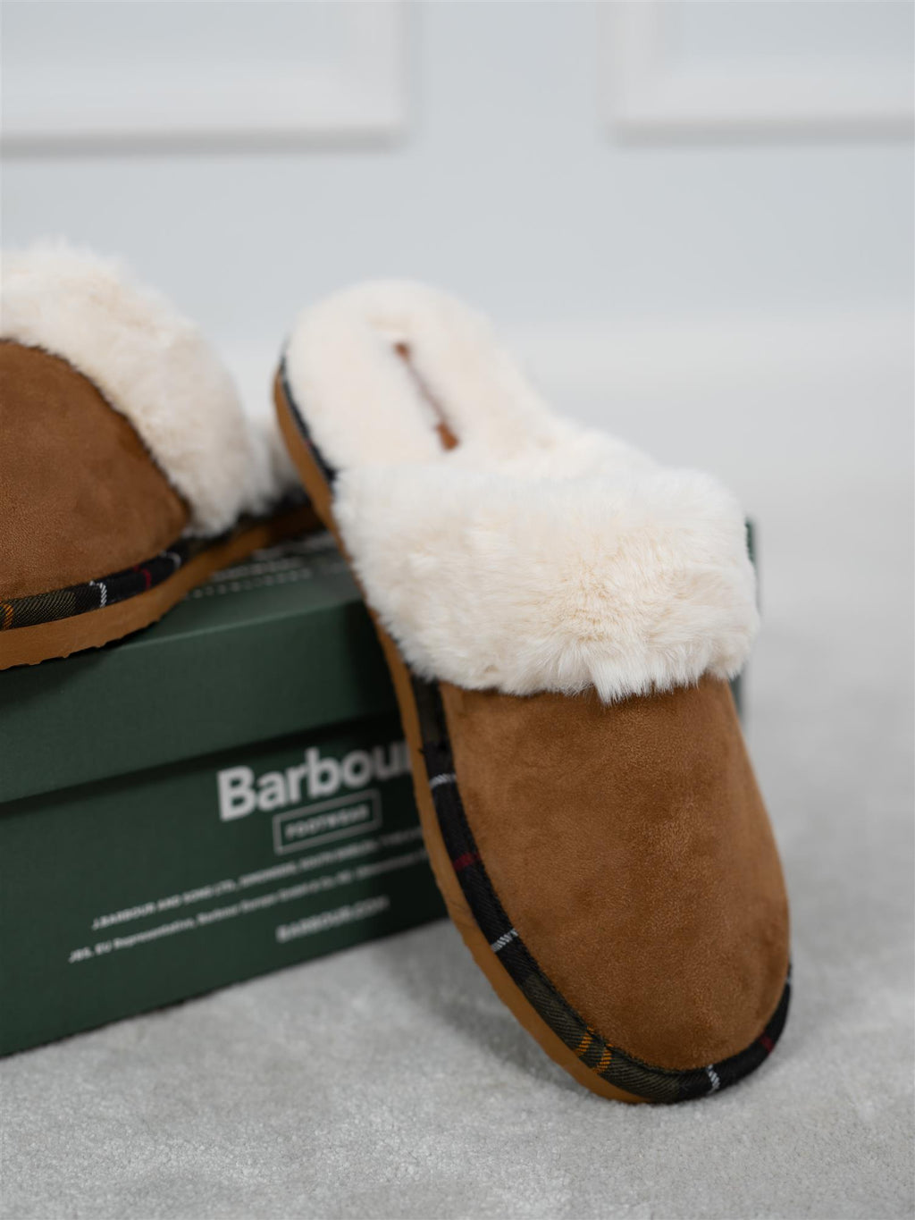 Barbour Claudia Slipper Ginger Suede