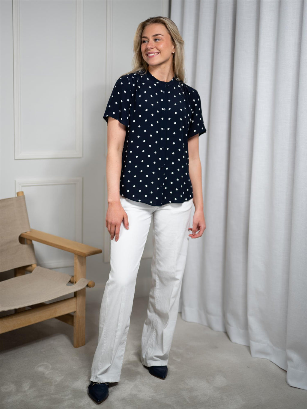 Gant Reg Dot Print Blouse