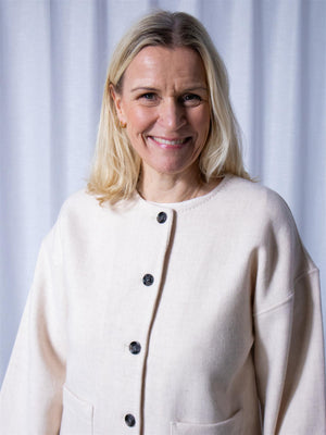 Christian Aks Carla Lambswool Jacket Creme