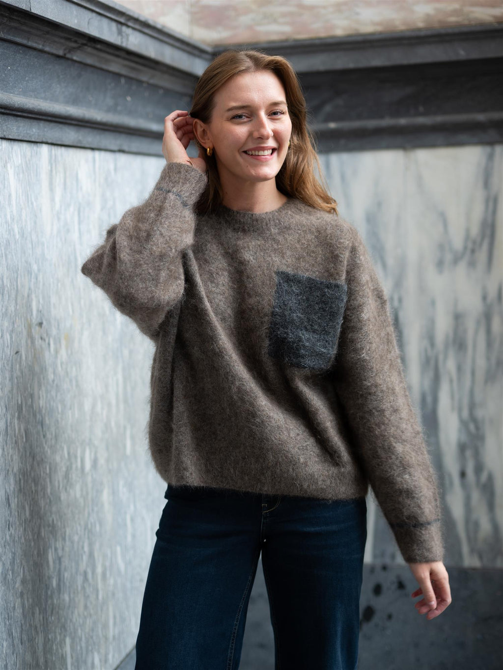Mos Mosh Alila Mohair Knit Falcon