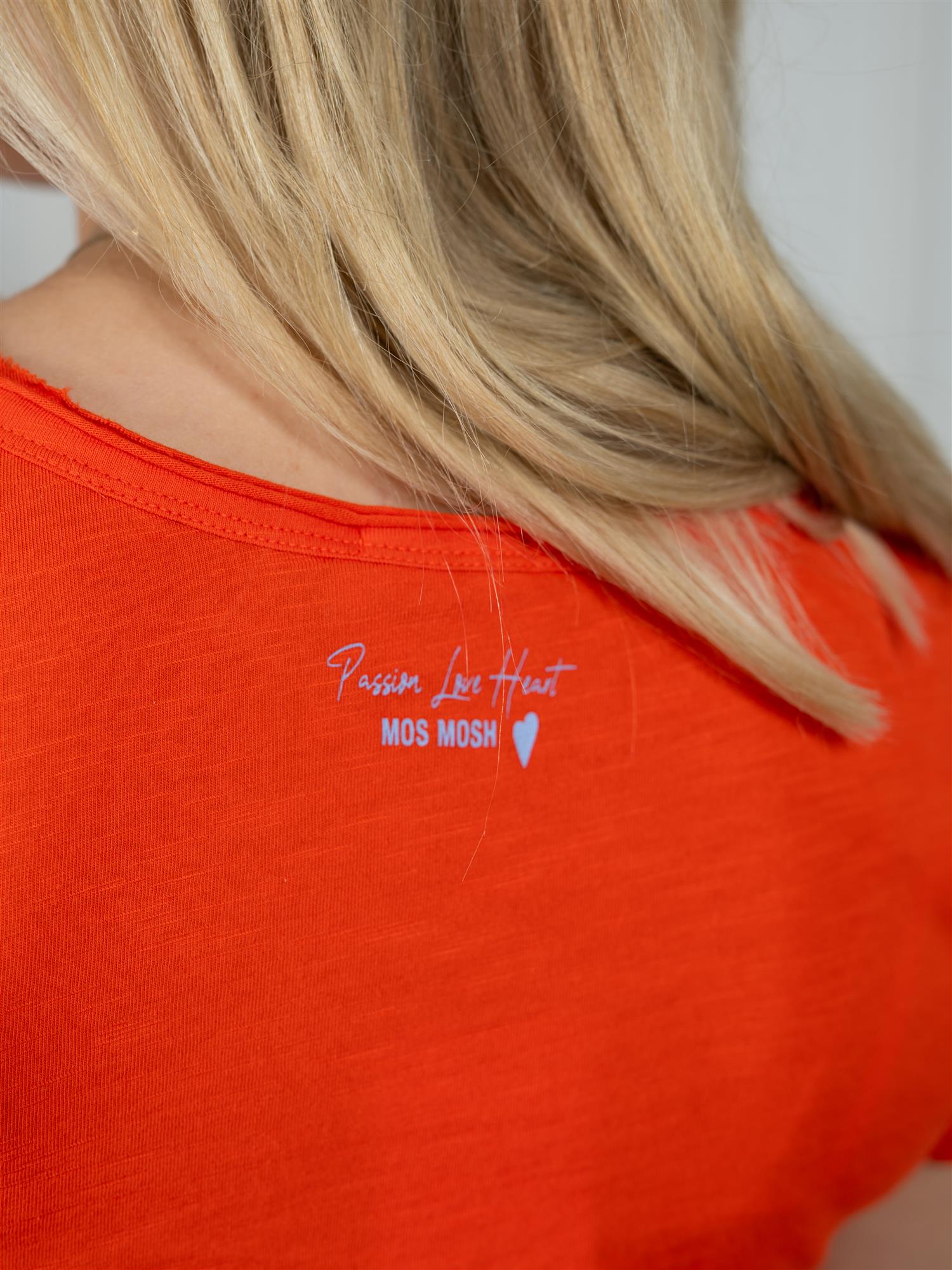 MMTulli V-Ssbasic Tee Spicy Orange