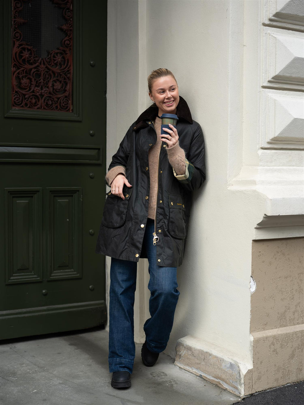 Barbour Long Beadnell Wax Jacket