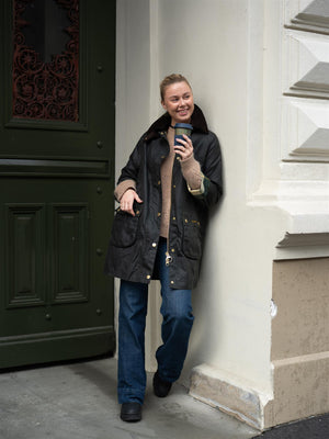 Barbour Long Beadnell Wax Jacket