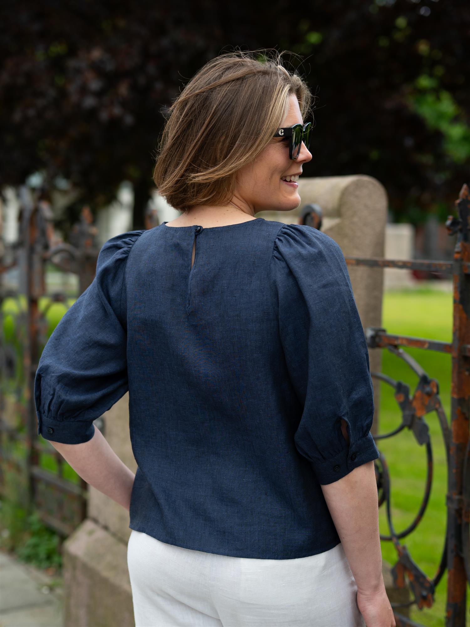 Stenströms Carmen Blouse Puff Sleeve