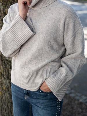 Ella&il Karine Merino Sweater Beige
