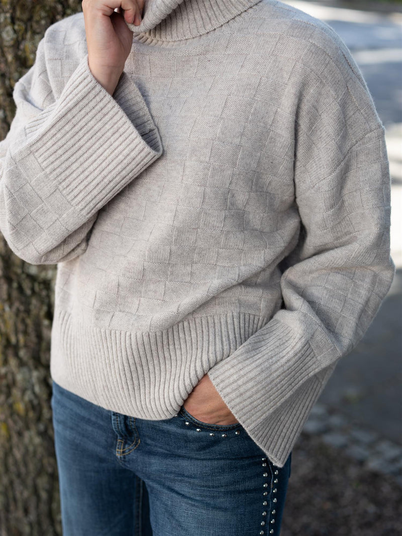 Ella&il Karine Merino Sweater Beige