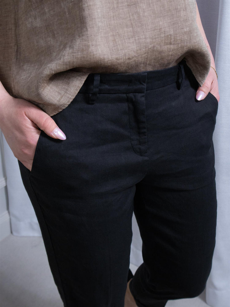 Cambio Krystal Summer Linen Washed Out Black