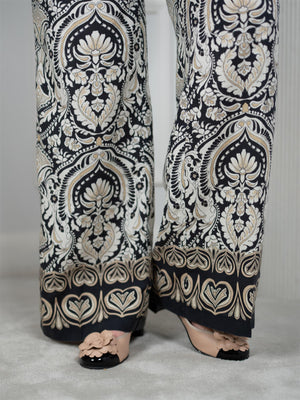 Cambio Adrienne Fancy Black/Cream Sabbia