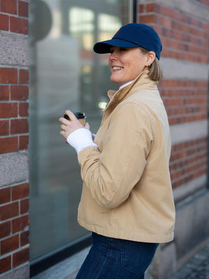 Polo Cotton Canvas Jacket Khaki