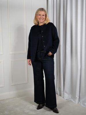 Lexington Double Faced Wool Blend Jacket Navy