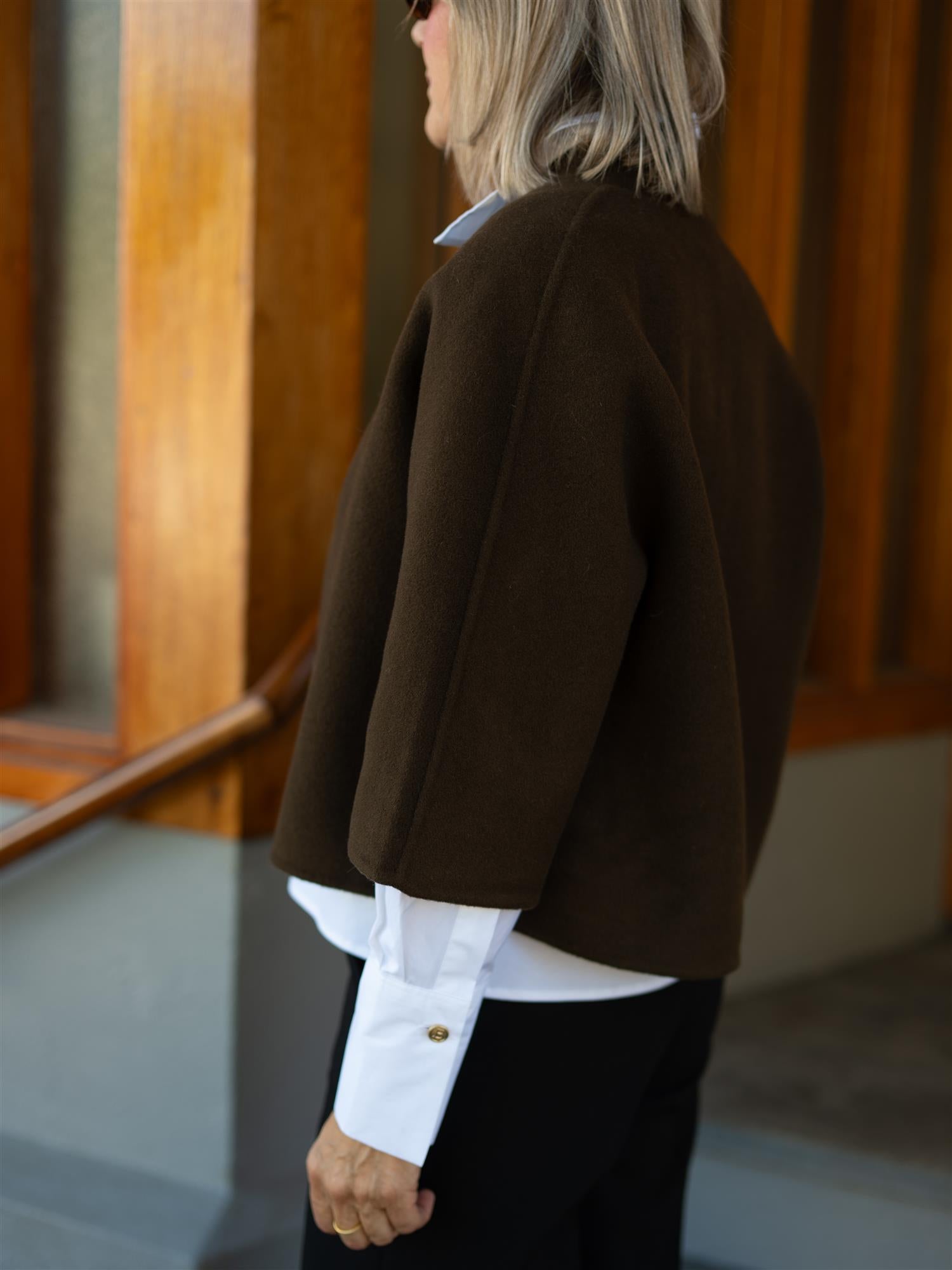 Kira Wool Jacket Espresso