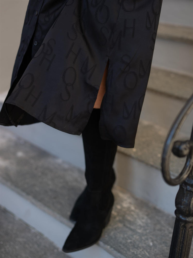 Mos Mosh Raya Monogram Dress