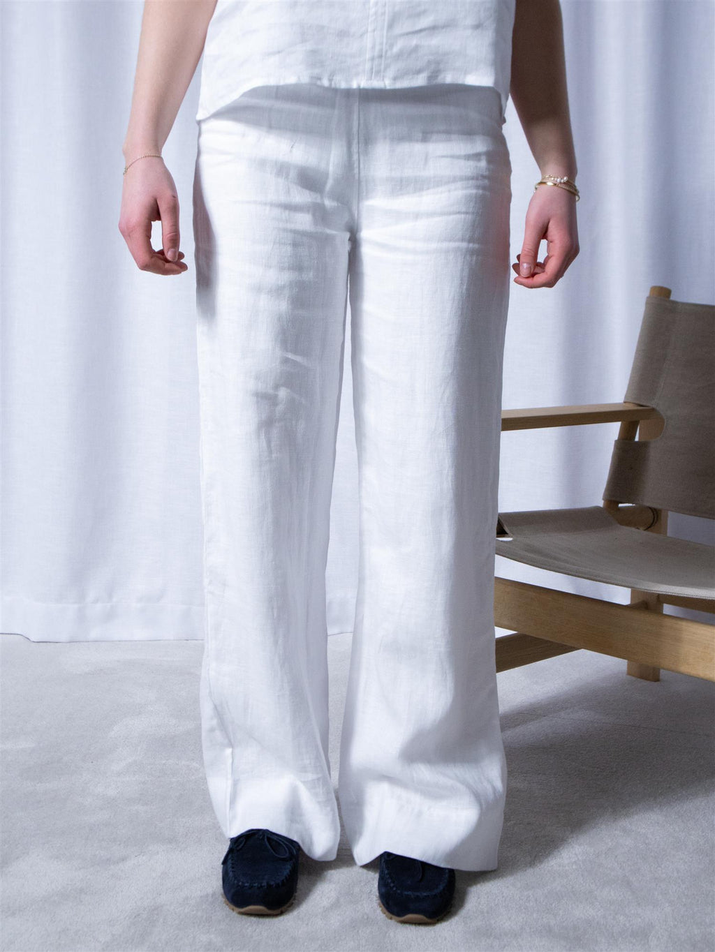 Ella&il Molly Linen Pants White
