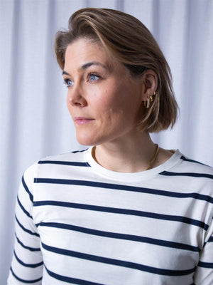 Lexington Micaela Longsleeve Tee Blue/White Stripe
