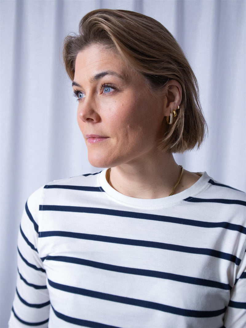 Lexington Micaela Longsleeve Tee Blue/White Stripe