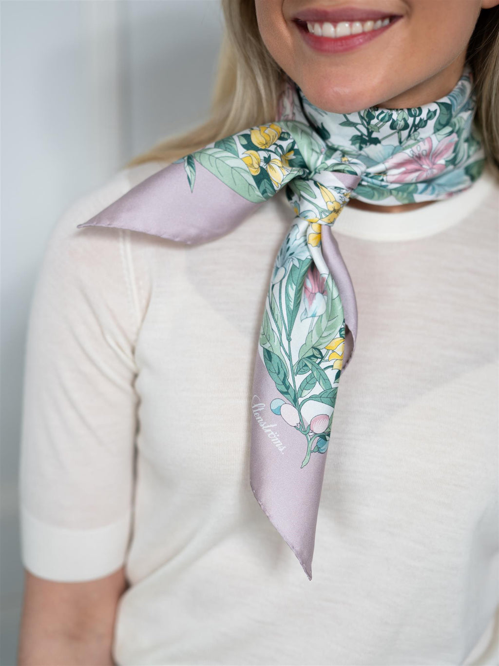 Stenströms Scarf Beige Pattern