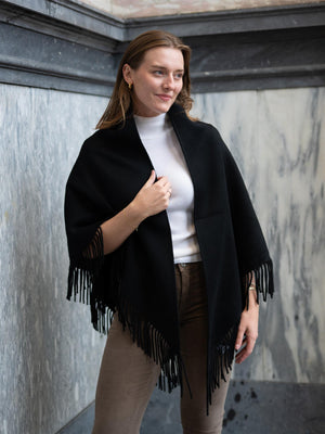 Christian Aks Alba Wool Scarf Black