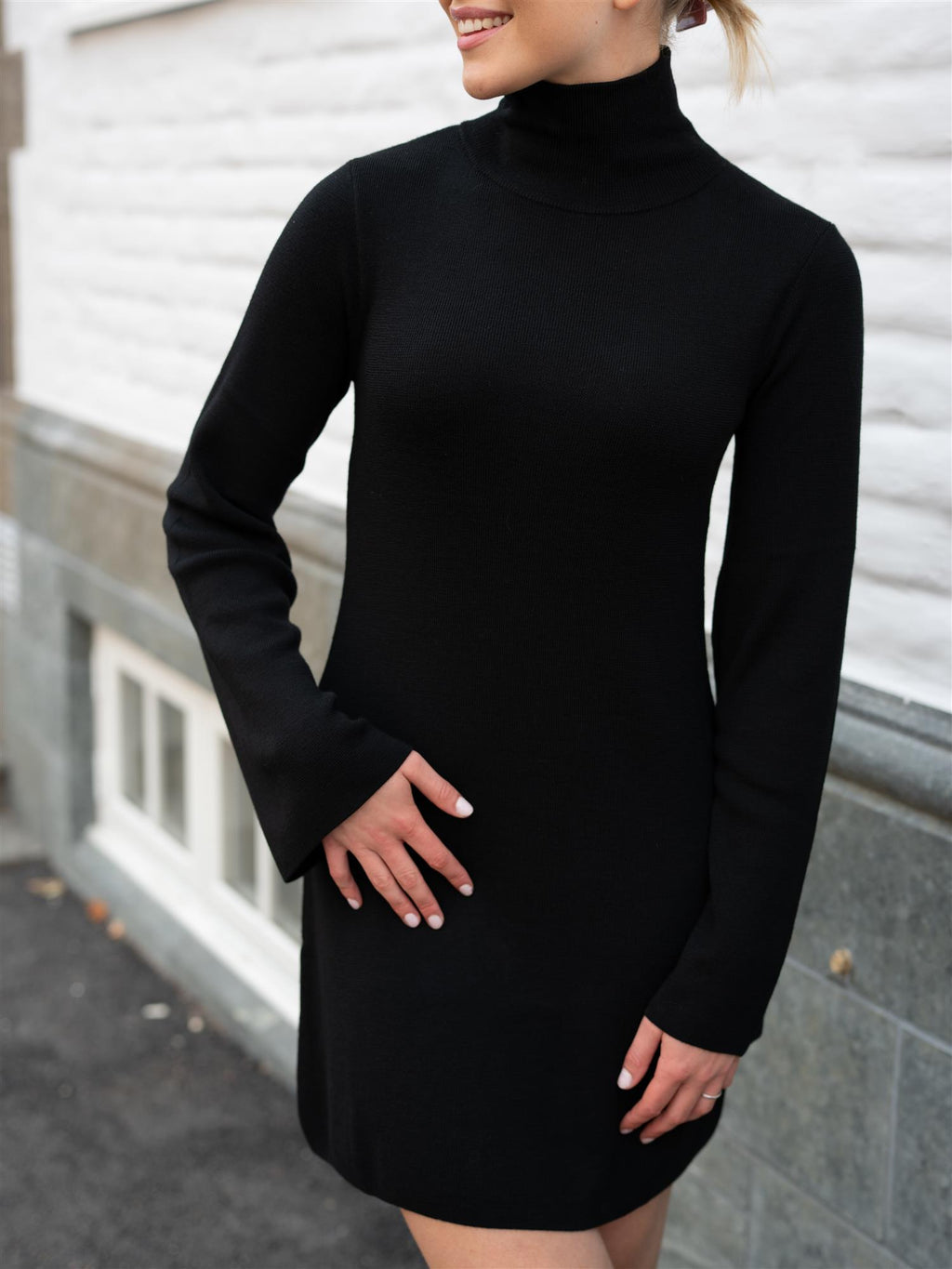 Ella&il Melina Merino Dress Black
