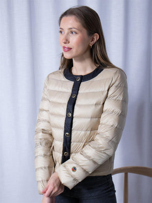 Busnel Ida Down Jacket Light Beige/Black