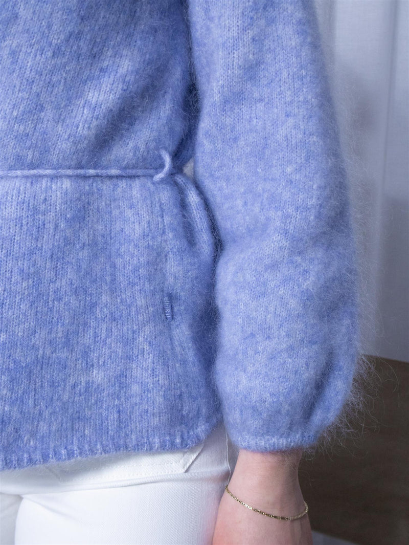 Ella&il Fredrikke Chunky Cardigan Light Blue
