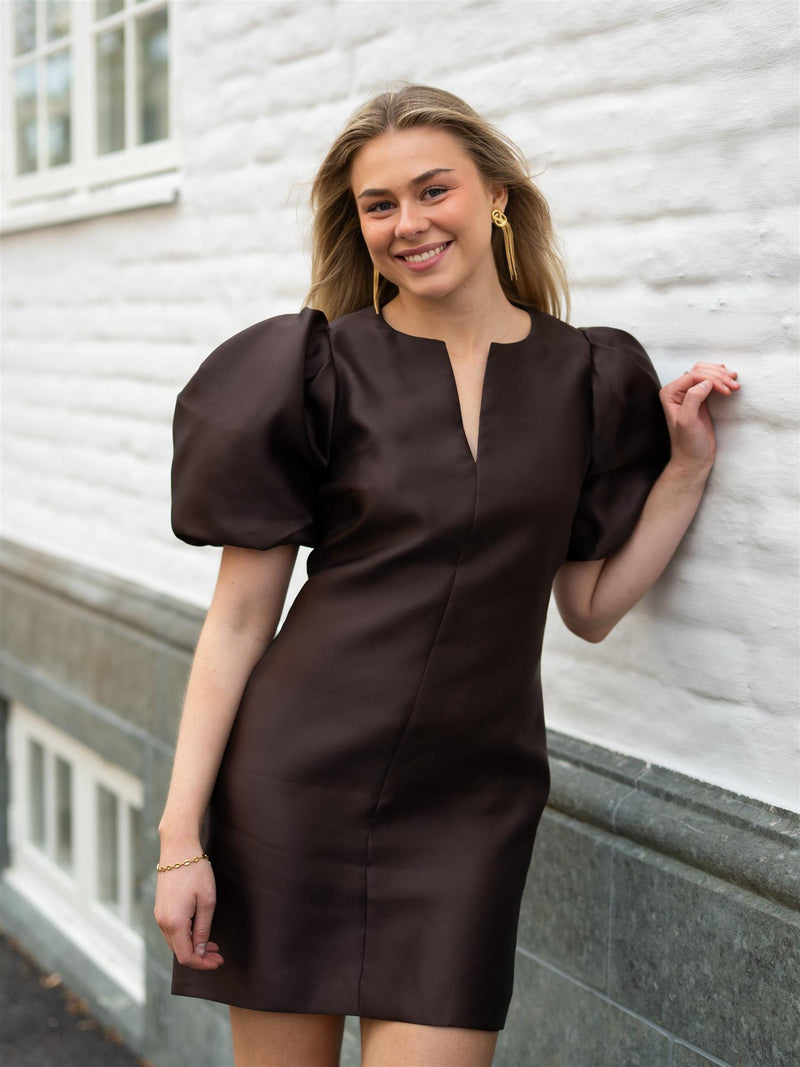 Camilla Pihl Rosie Dress Dark Brown