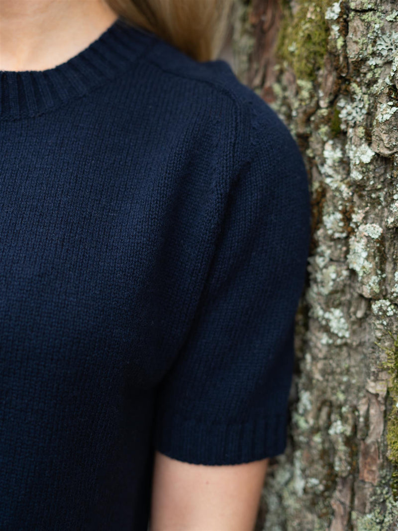 Natura Cashmere Bea T-Shirt Navy