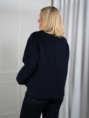 Lexington Double Faced Wool Blend Jacket Navy