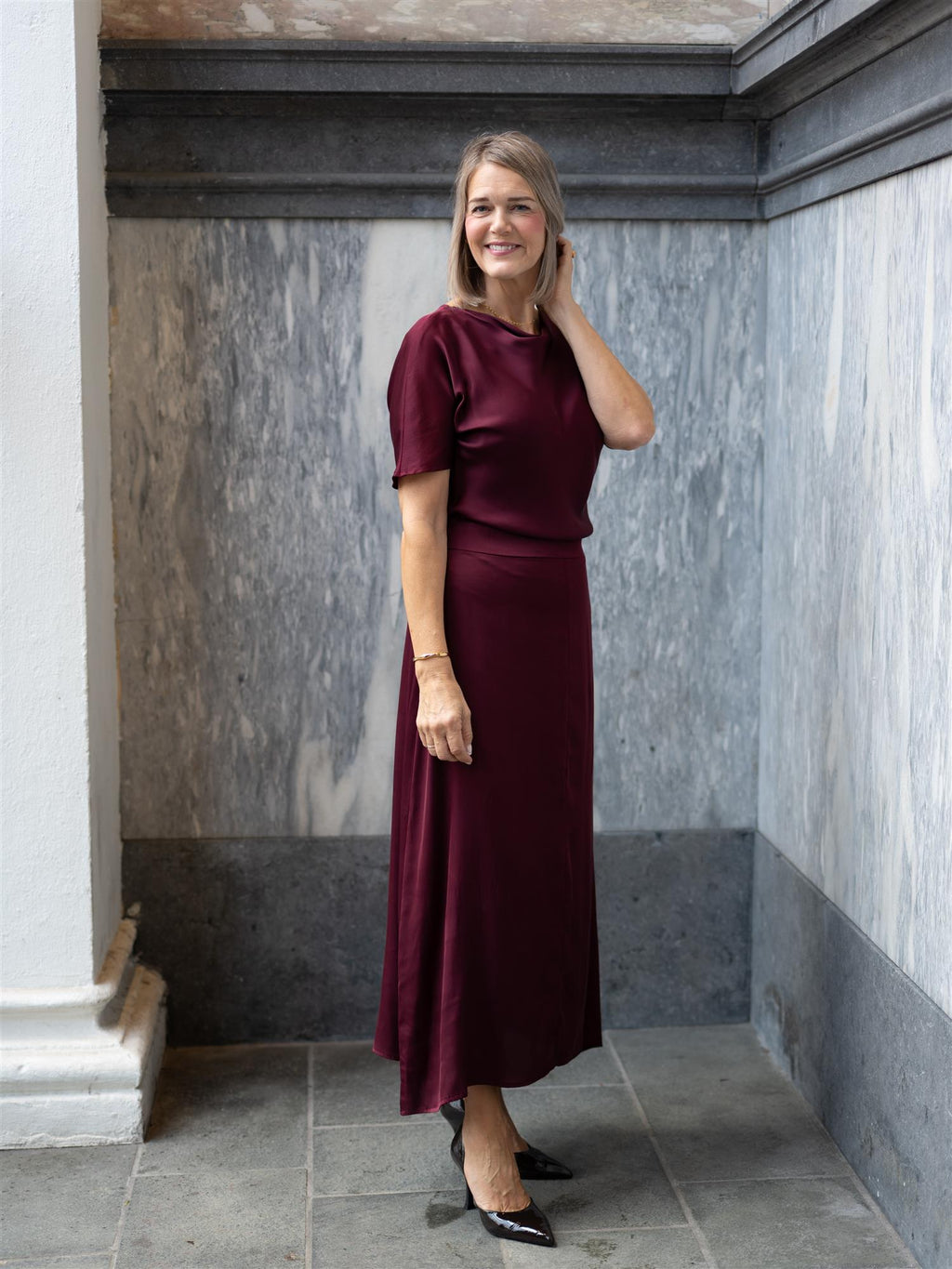 Stenströms Jessa Dress Dark Red
