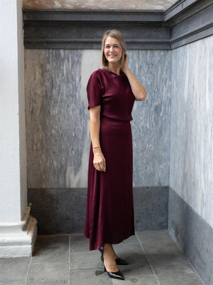 Stenströms Jessa Dress Dark Red