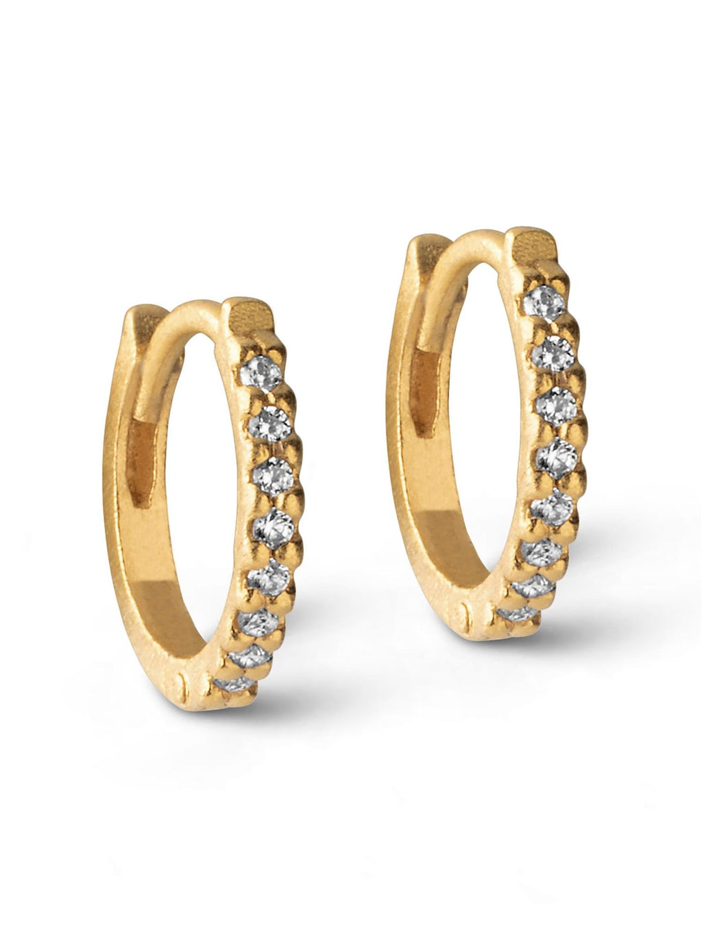 Enamel Petite Flora Hoops 8mm