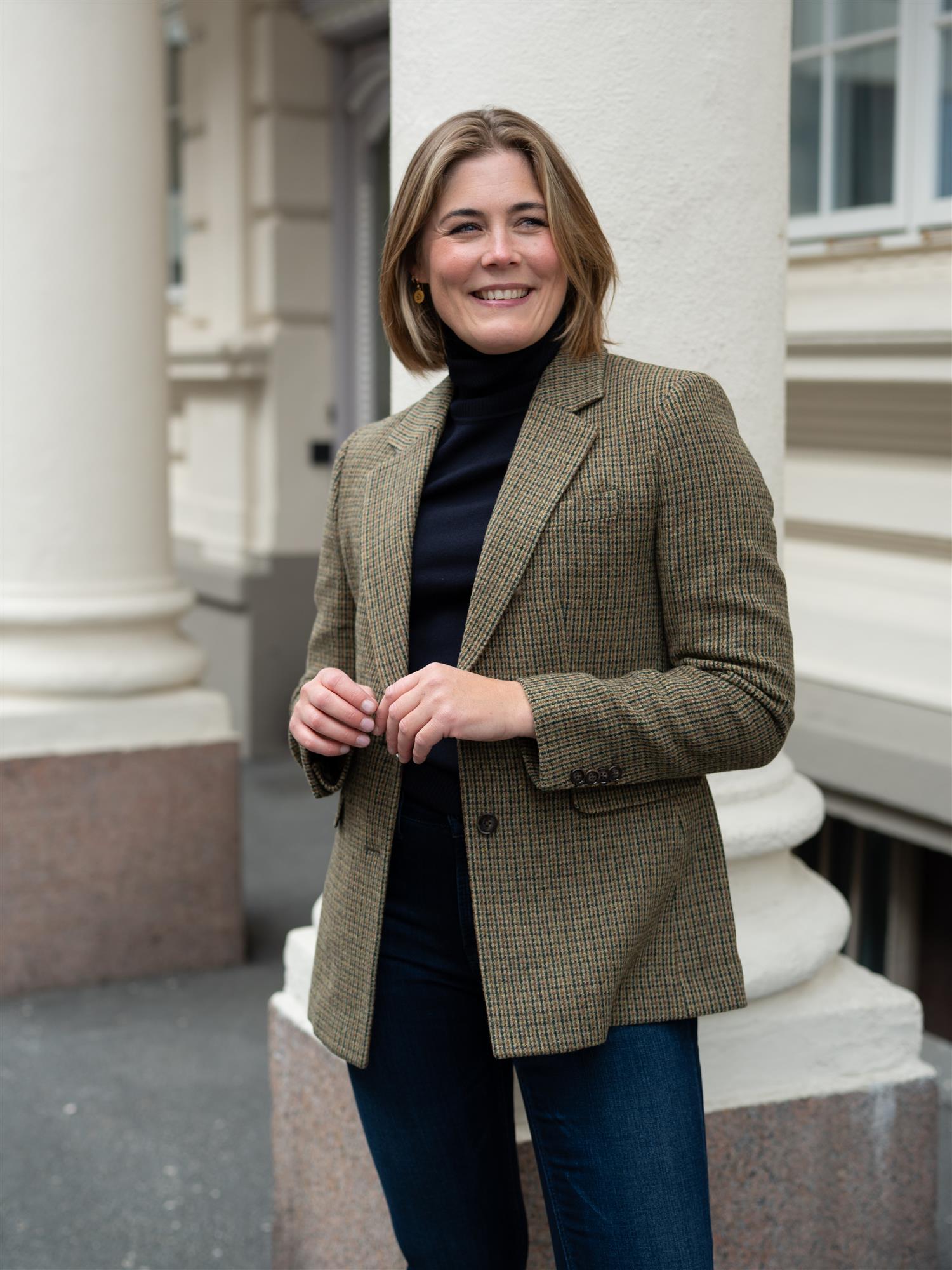 Brook Houndstooth Blazer
