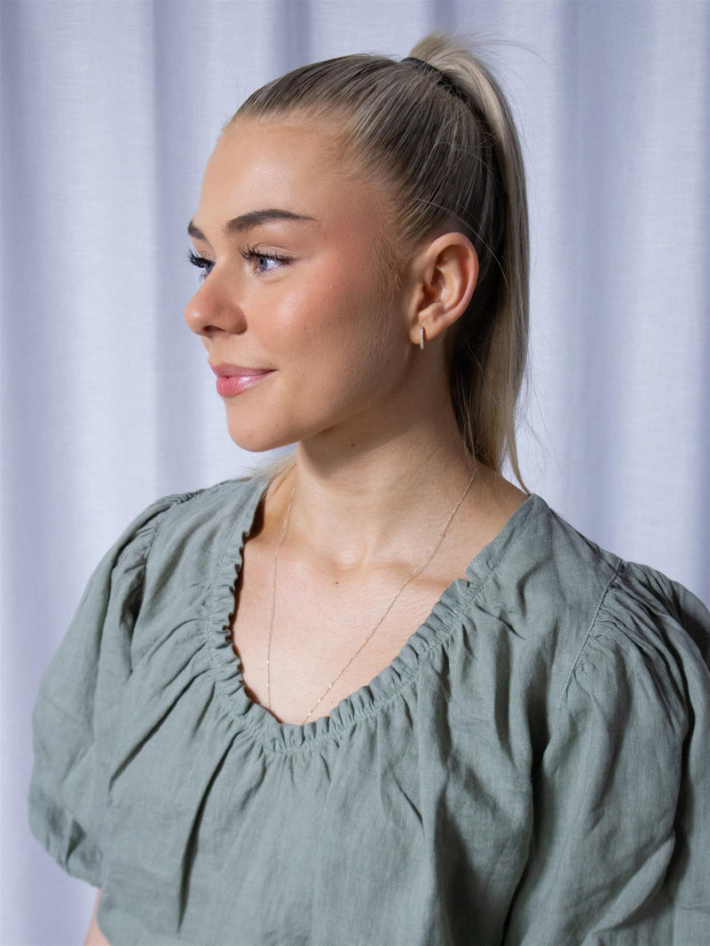 Mos Mosh Taissa Linen Blouse Shadow