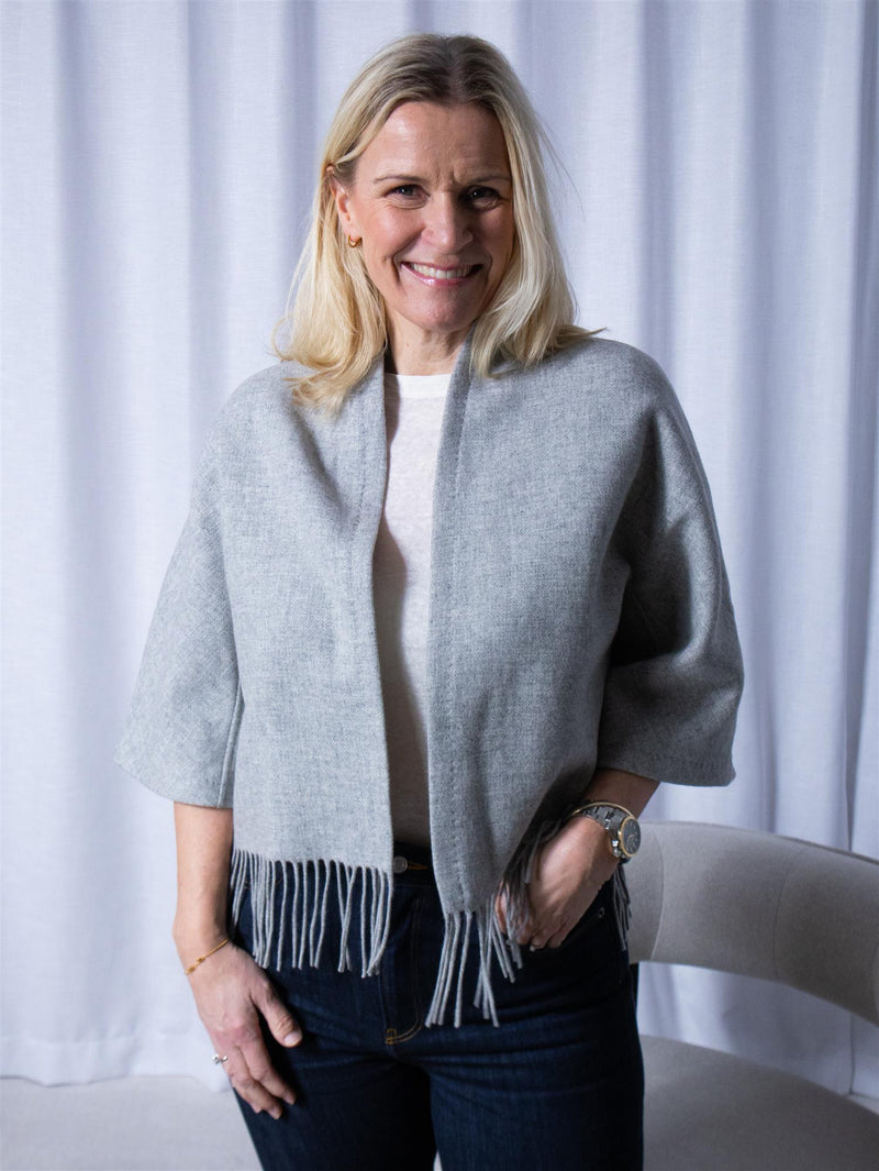 Christian Aks Keyla Lambswool Jacket Lt. Grey Mel