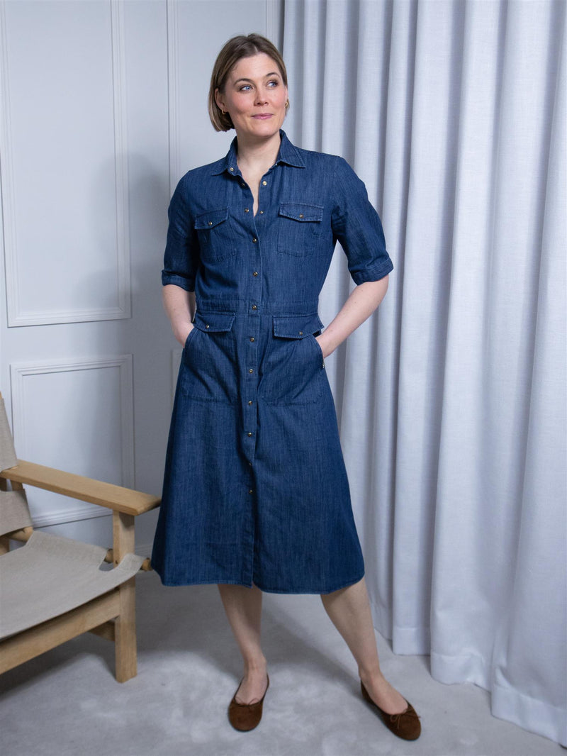 Stenströms Jolene Dress Dark Indigo