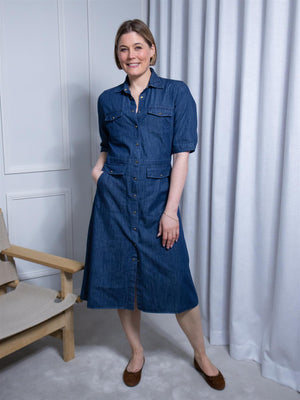 Stenströms Jolene Dress Dark Indigo