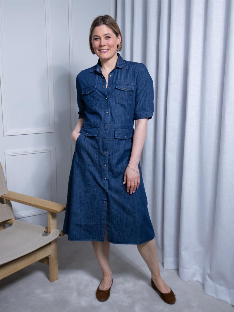 Stenströms Jolene Dress Dark Indigo