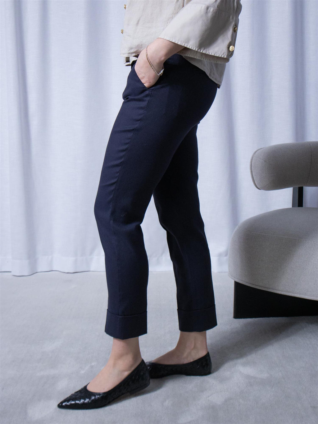 Cambio Krystal Summer Linen Black Blue