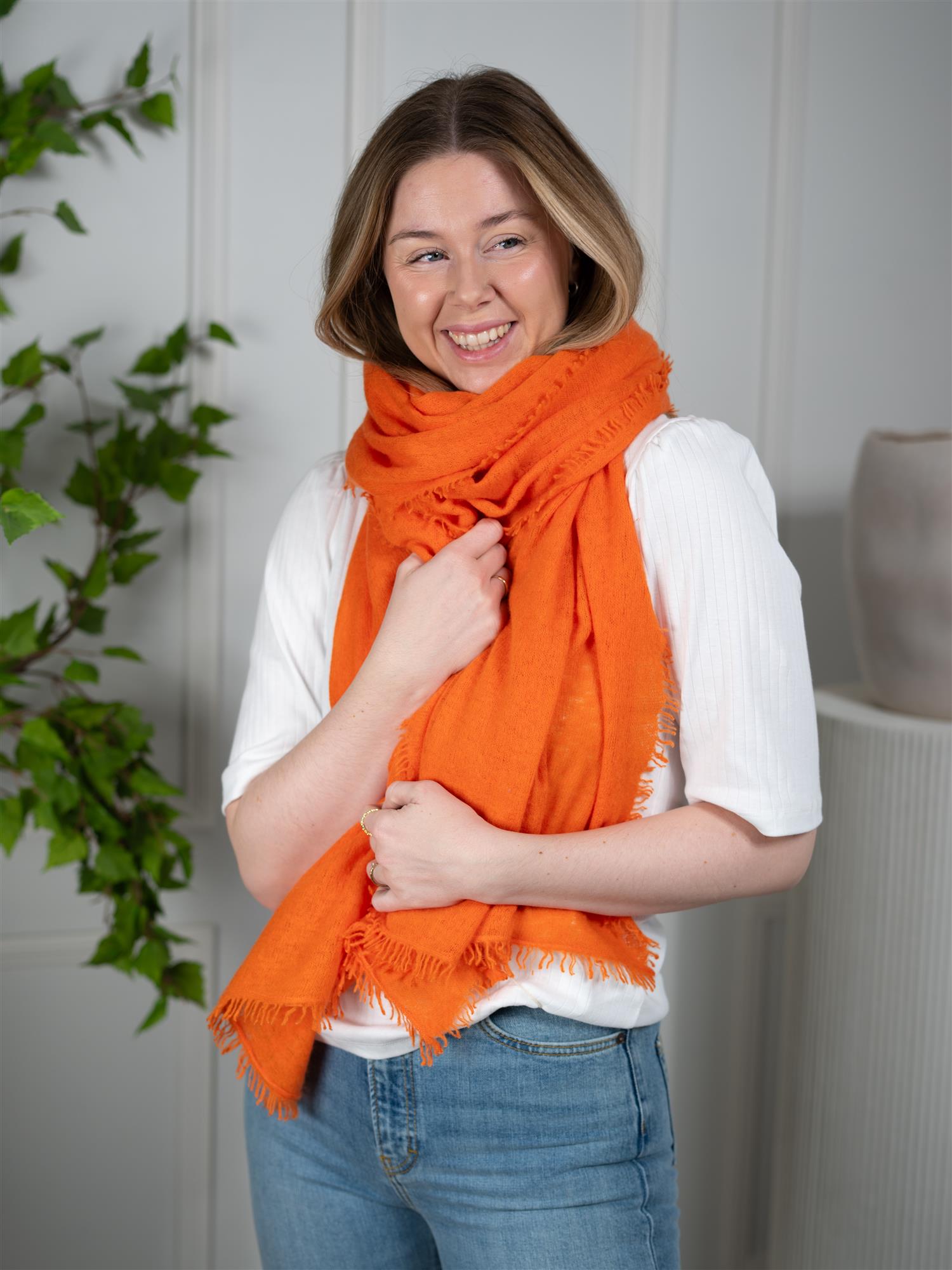 Mala Alisha Scarf Salted Tangerine